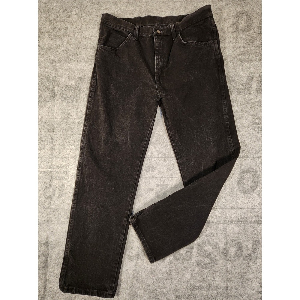 Hollister Jeans Men's 34x29 Black Demin Regular Straight Mid Rise